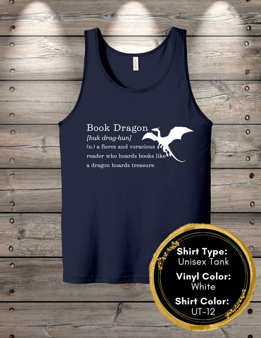 Book Dragon Definition (Women's Tank Top, Unisex Tank Top)