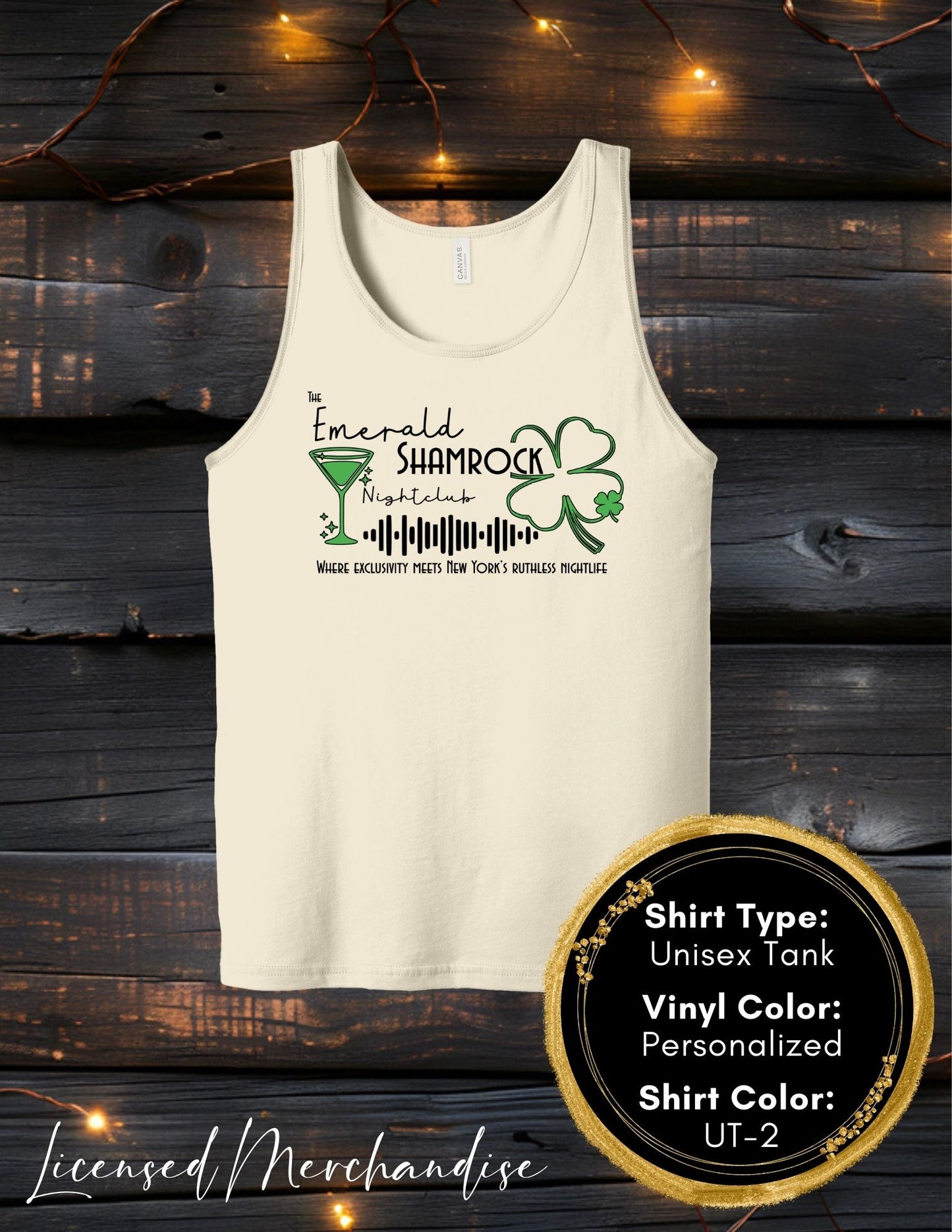 The Emerald Shamrock (Women's Tank Top, Unisex Tank Top)