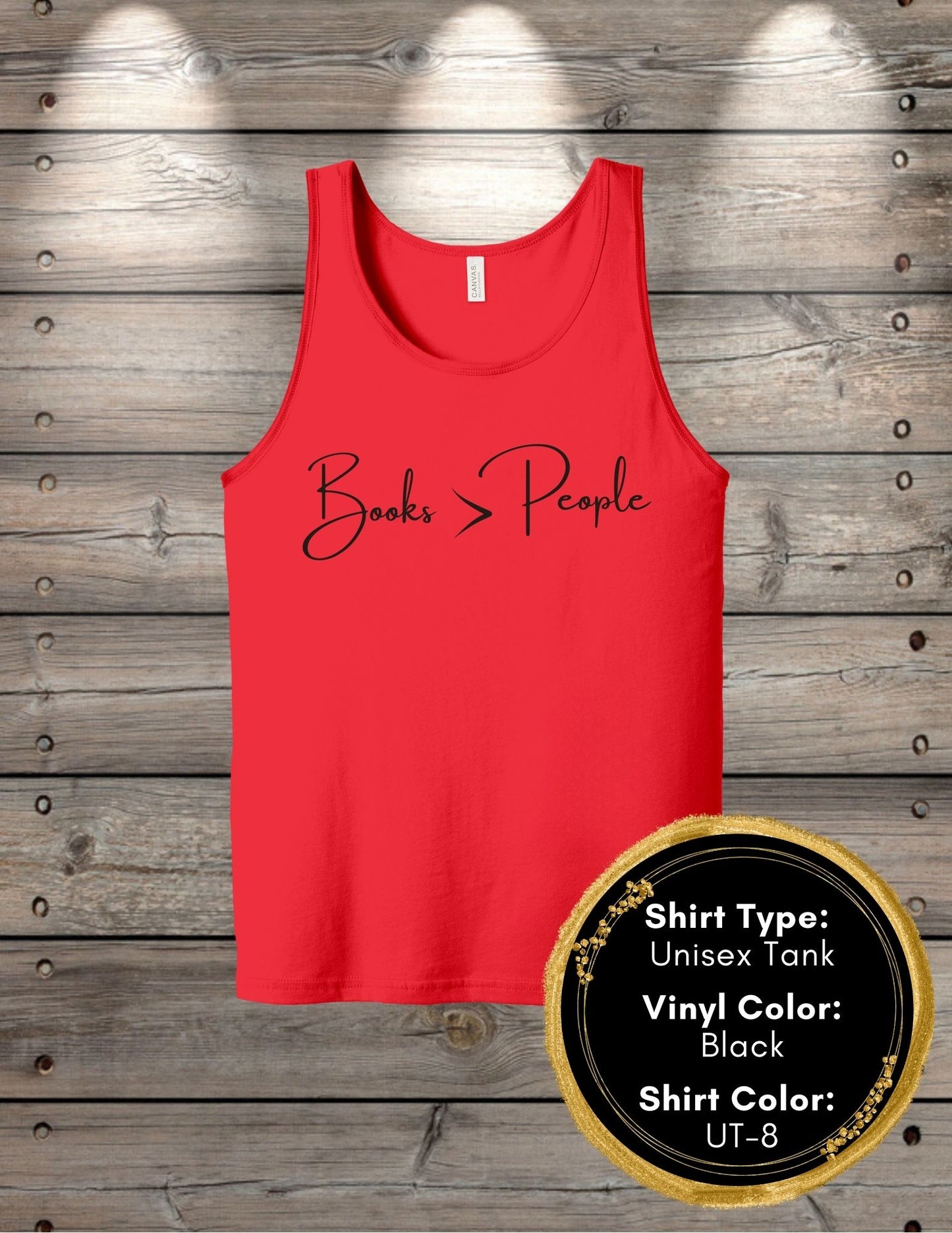 Books Are Better Than People (Women's Tank Top, Unisex Tank Top)