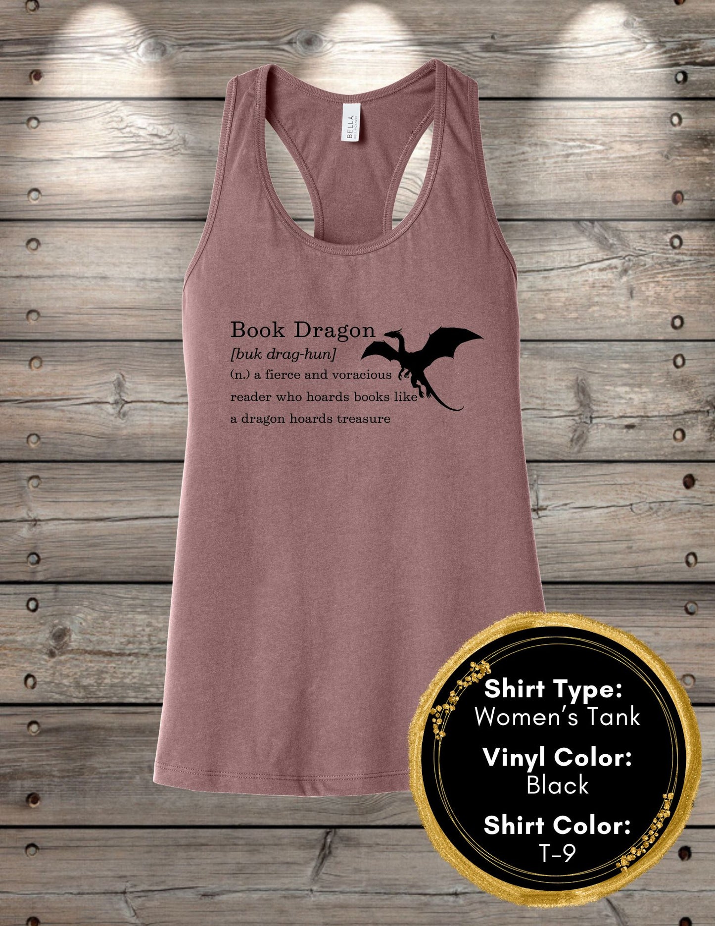 Book Dragon Definition (Women's Tank Top, Unisex Tank Top)