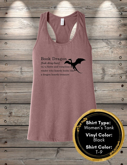 Book Dragon Definition (Women's Tank Top, Unisex Tank Top)