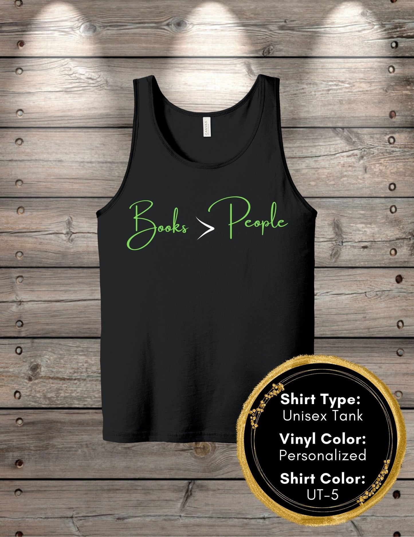 Books Are Better Than People (Women's Tank Top, Unisex Tank Top)