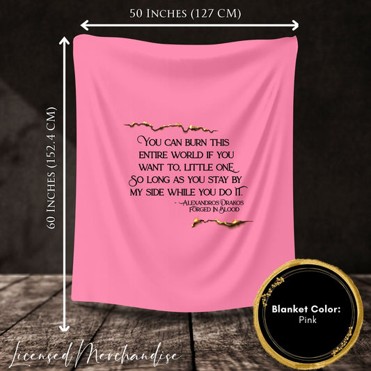 Burn the World Little One Blanket