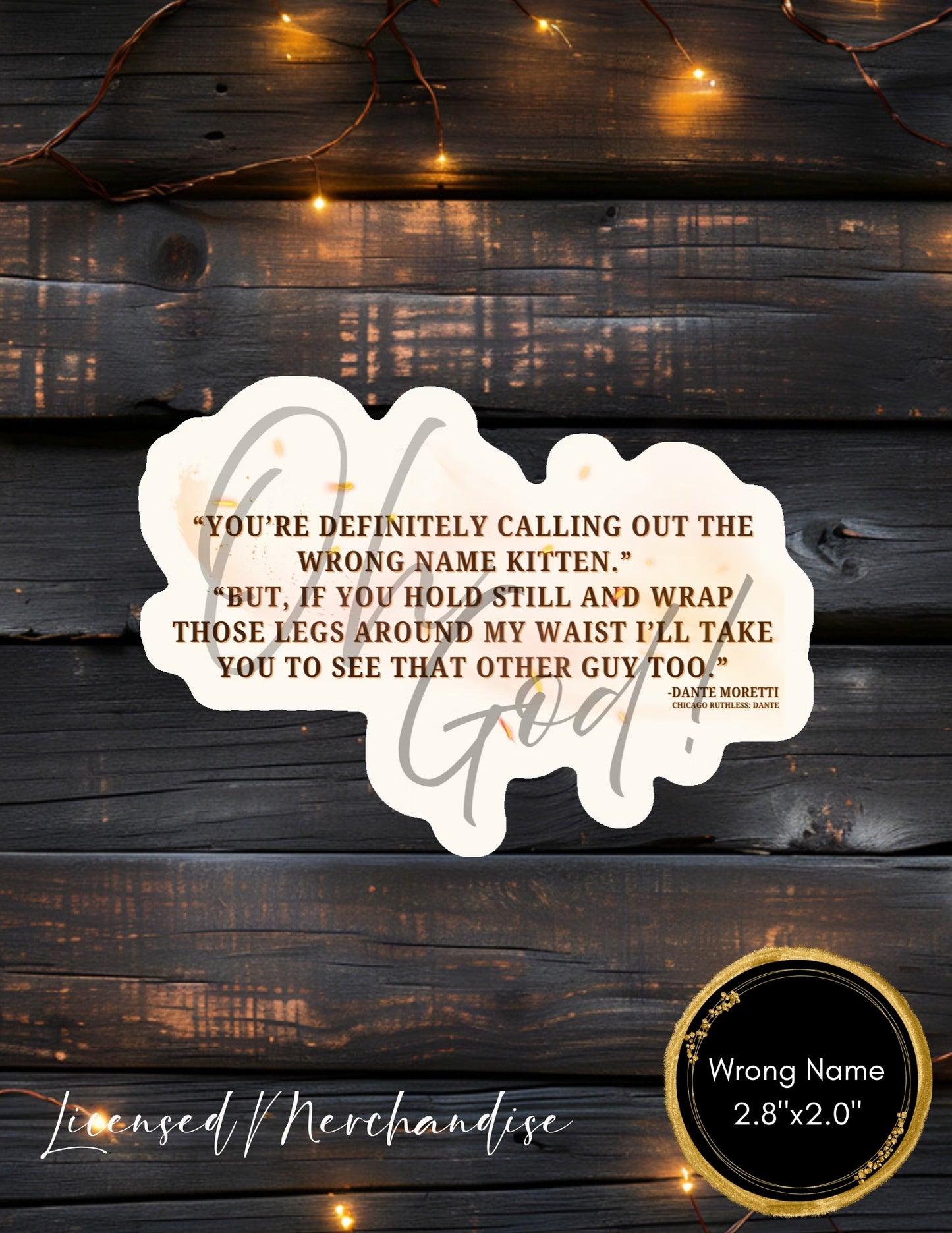 Chicago Ruthless Books 1 & 2 Stickers (Dante and Joey)