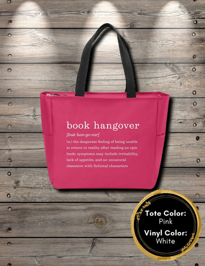Book Hangover Zipper Tote