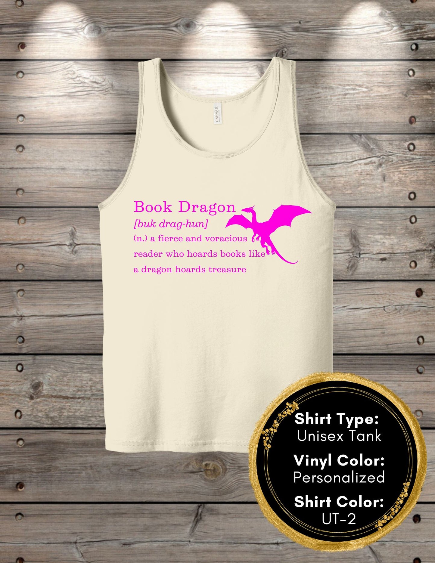 Book Dragon Definition (Women's Tank Top, Unisex Tank Top)