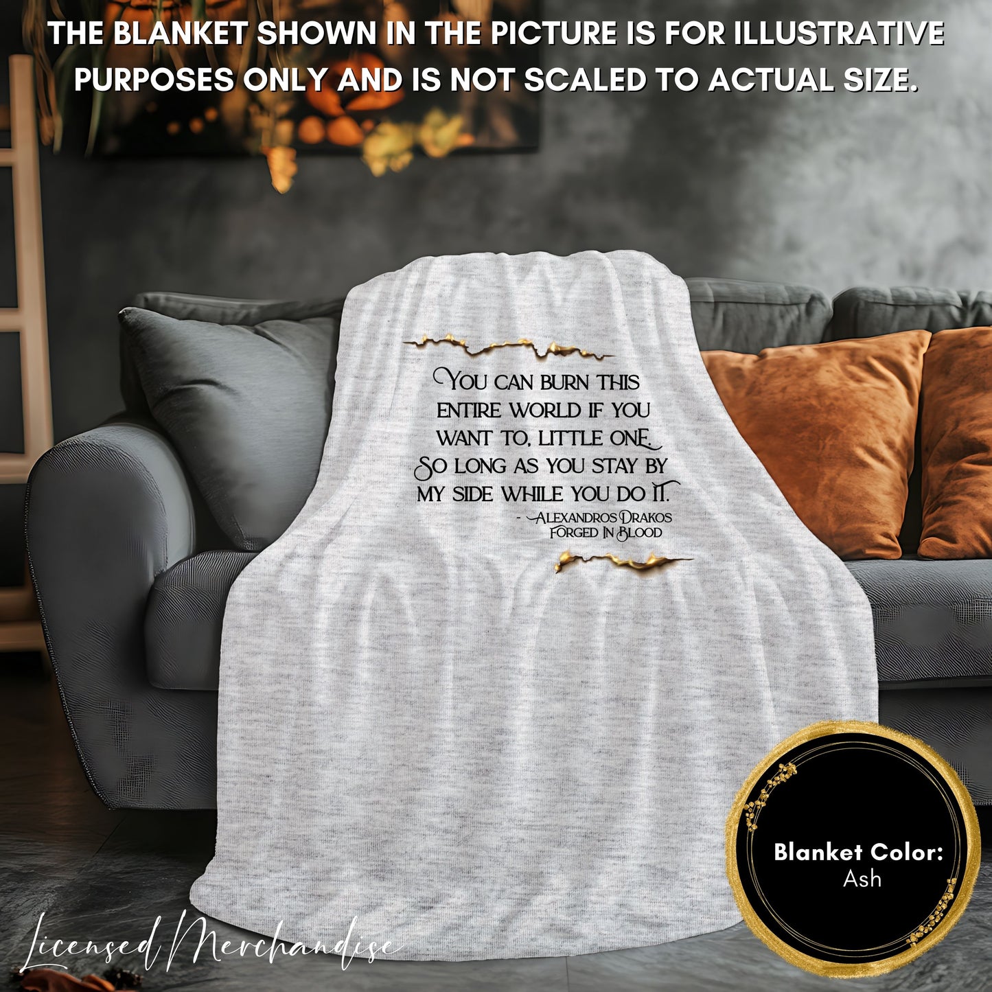 Burn the World Little One Blanket