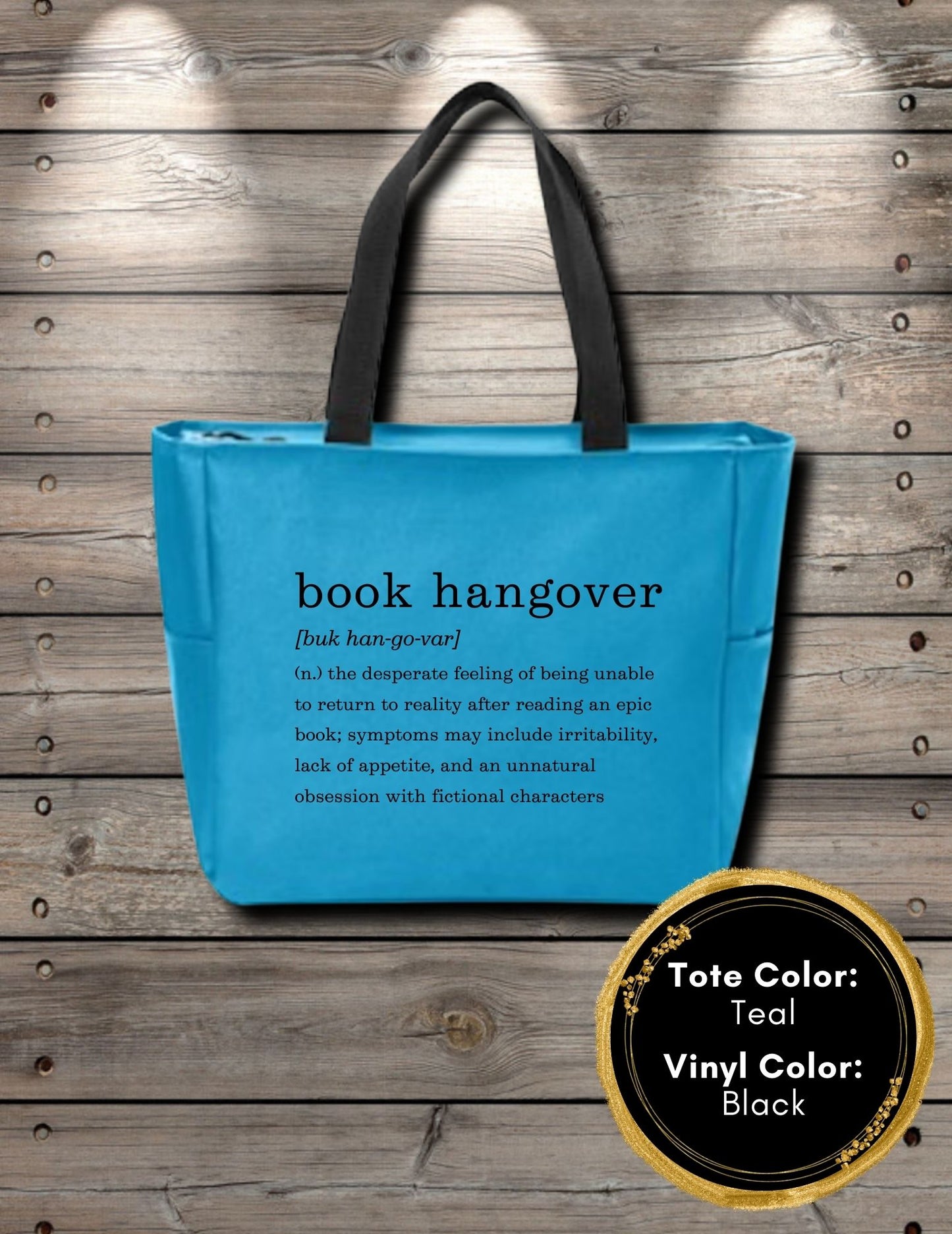 Book Hangover Zipper Tote