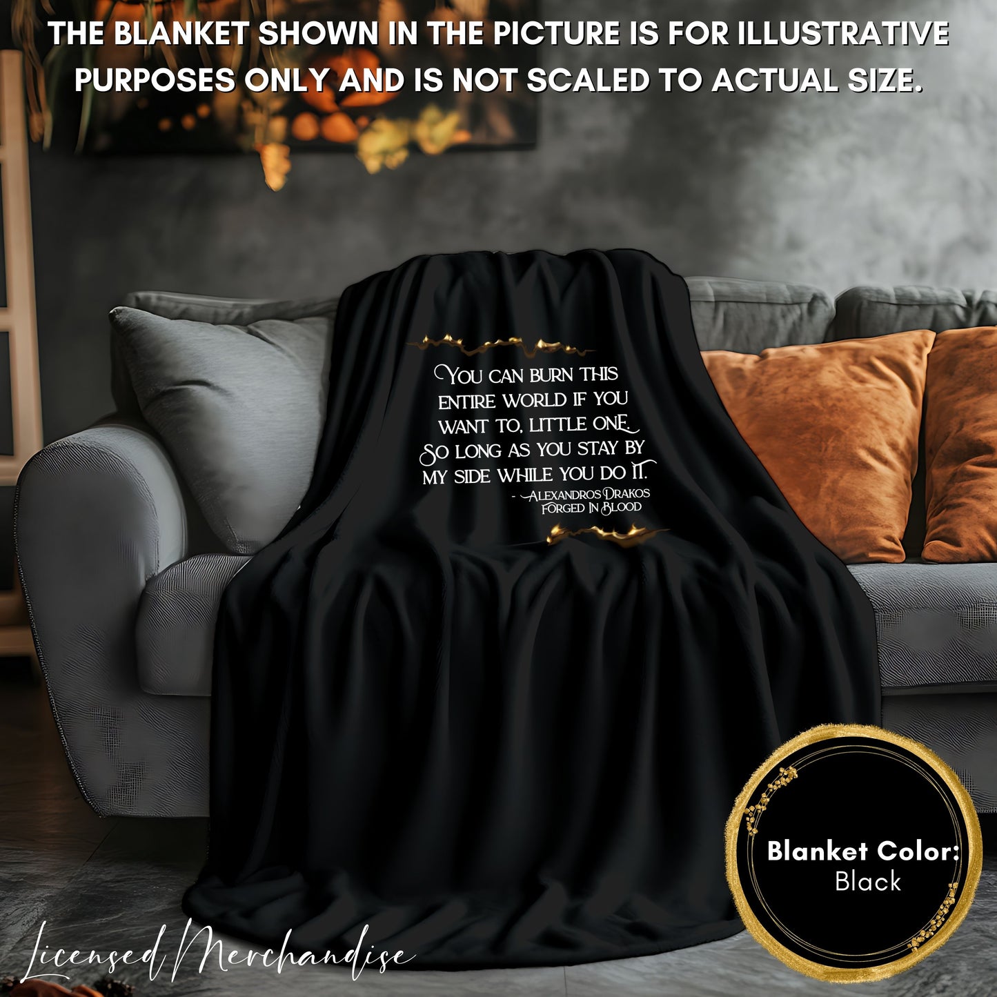 Burn the World Little One Blanket