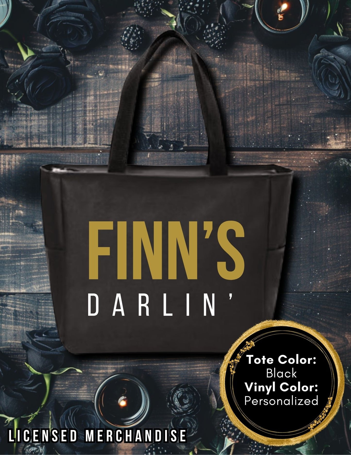 Finn's Darlin' Zipper Tote
