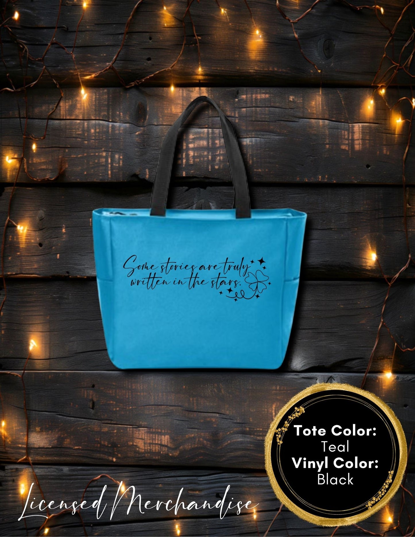 Written in the Stars Zipper Tote