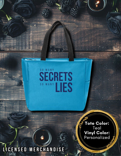 Secrets and Lies Zipper Tote