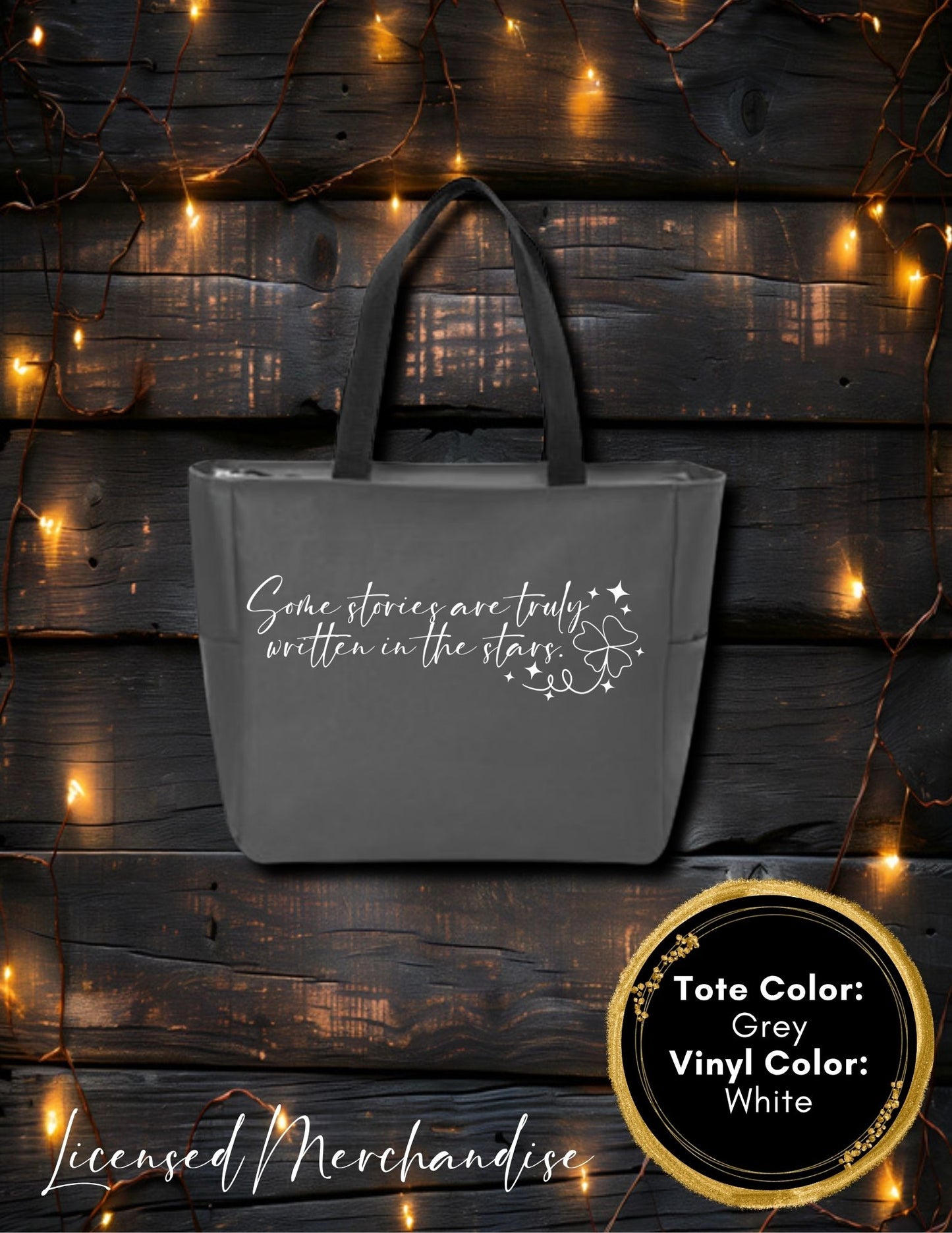 Written in the Stars Zipper Tote