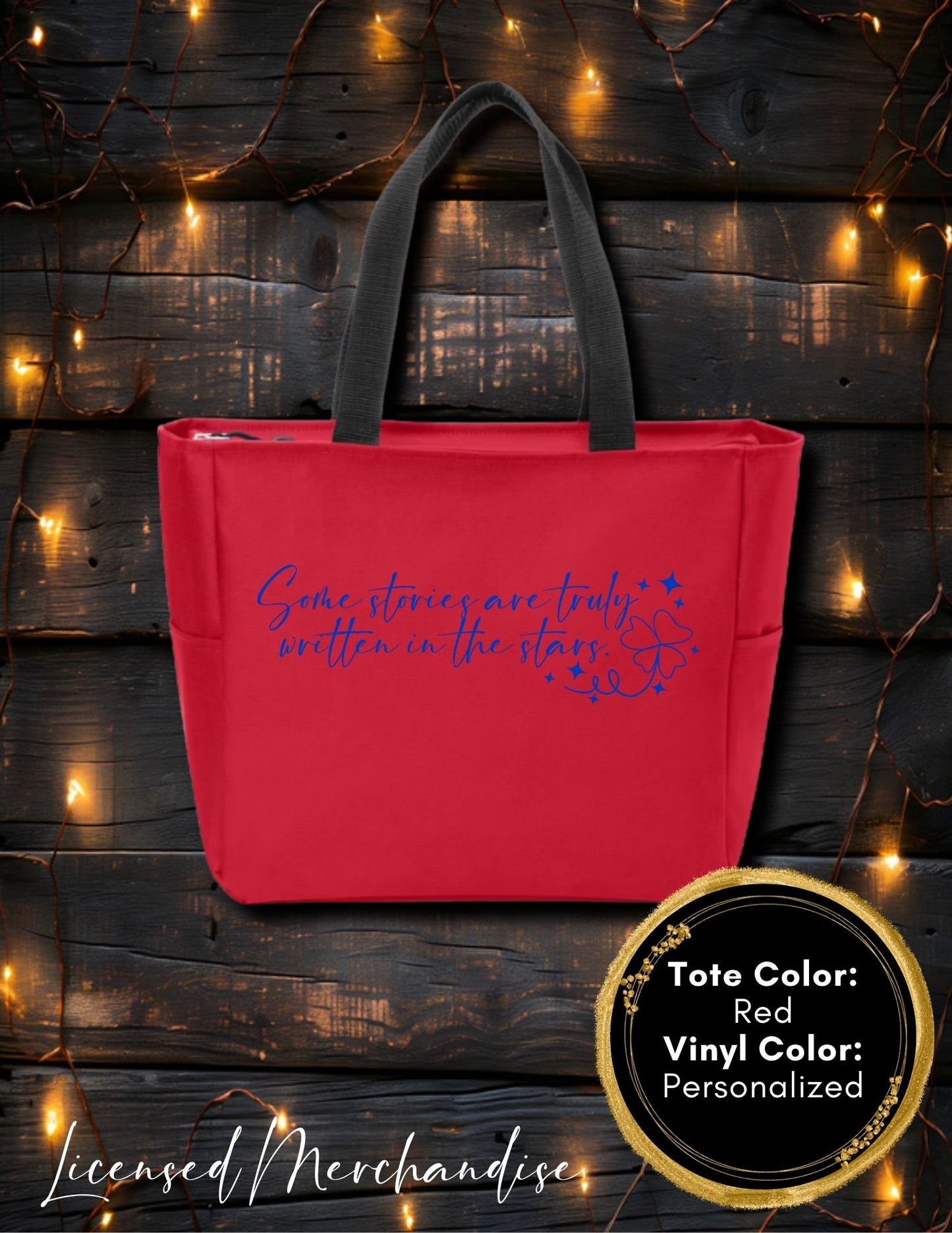 Written in the Stars Zipper Tote