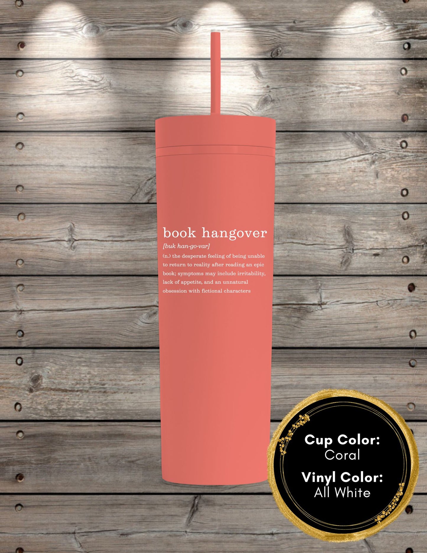 Book Hangover Skinny Tumbler