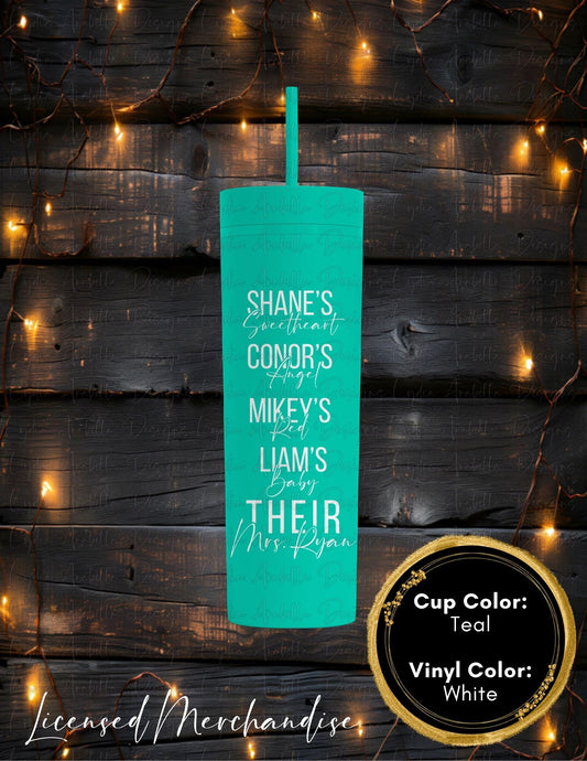 Ryan Nicknames Skinny Tumbler