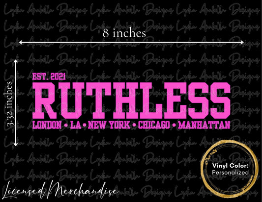 Ruthless University Car Decal