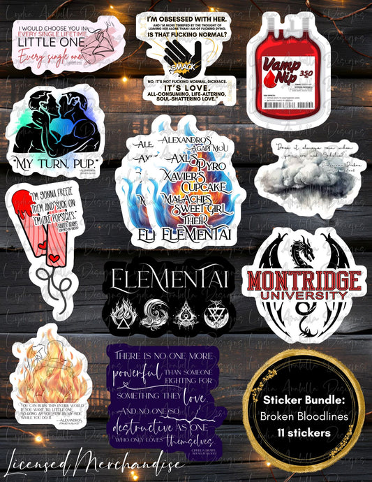 Broken Bloodlines Stickers (Forged/ Promised/ Bound in Blood Stickers)