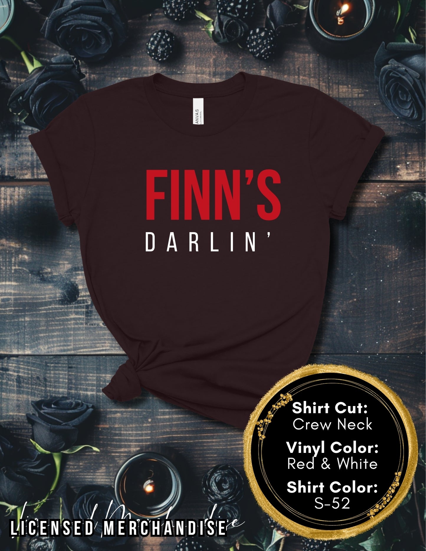 Finn's Darlin' (Crew Neck T-Shirt, V-Neck T-Shirt)