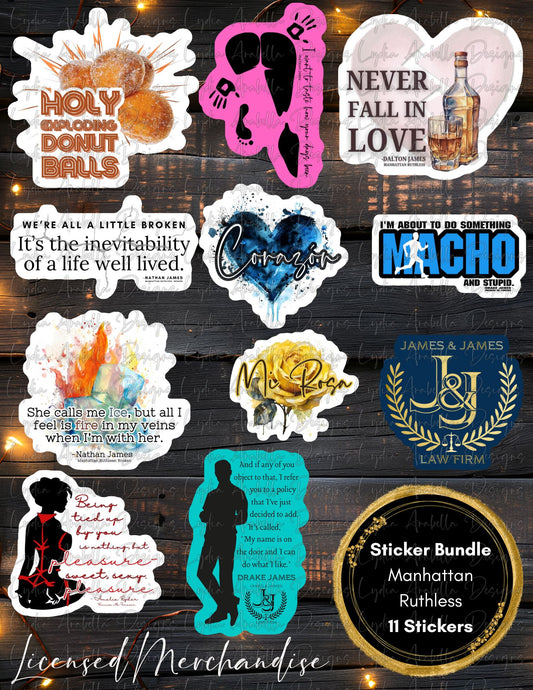 Manhattan Ruthless Stickers (Books 1 & 2)
