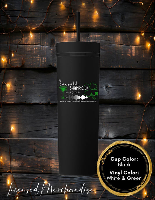The Emerald Shamrock Skinny Tumbler