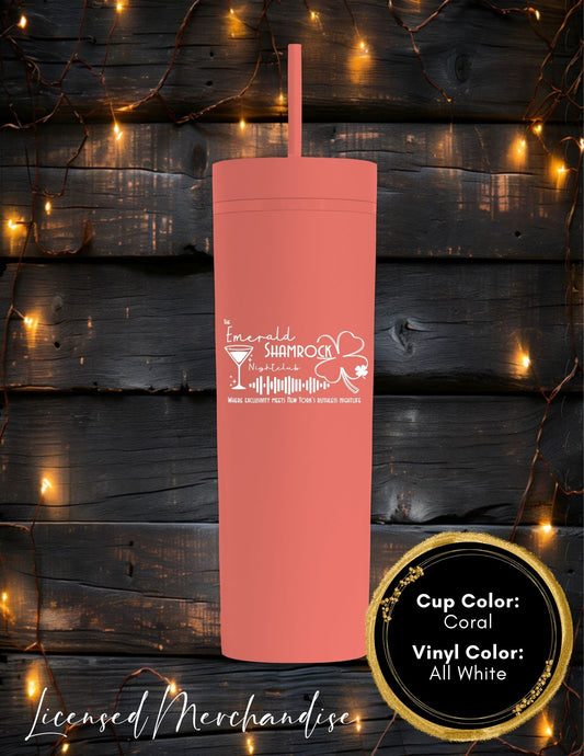 The Emerald Shamrock Skinny Tumbler