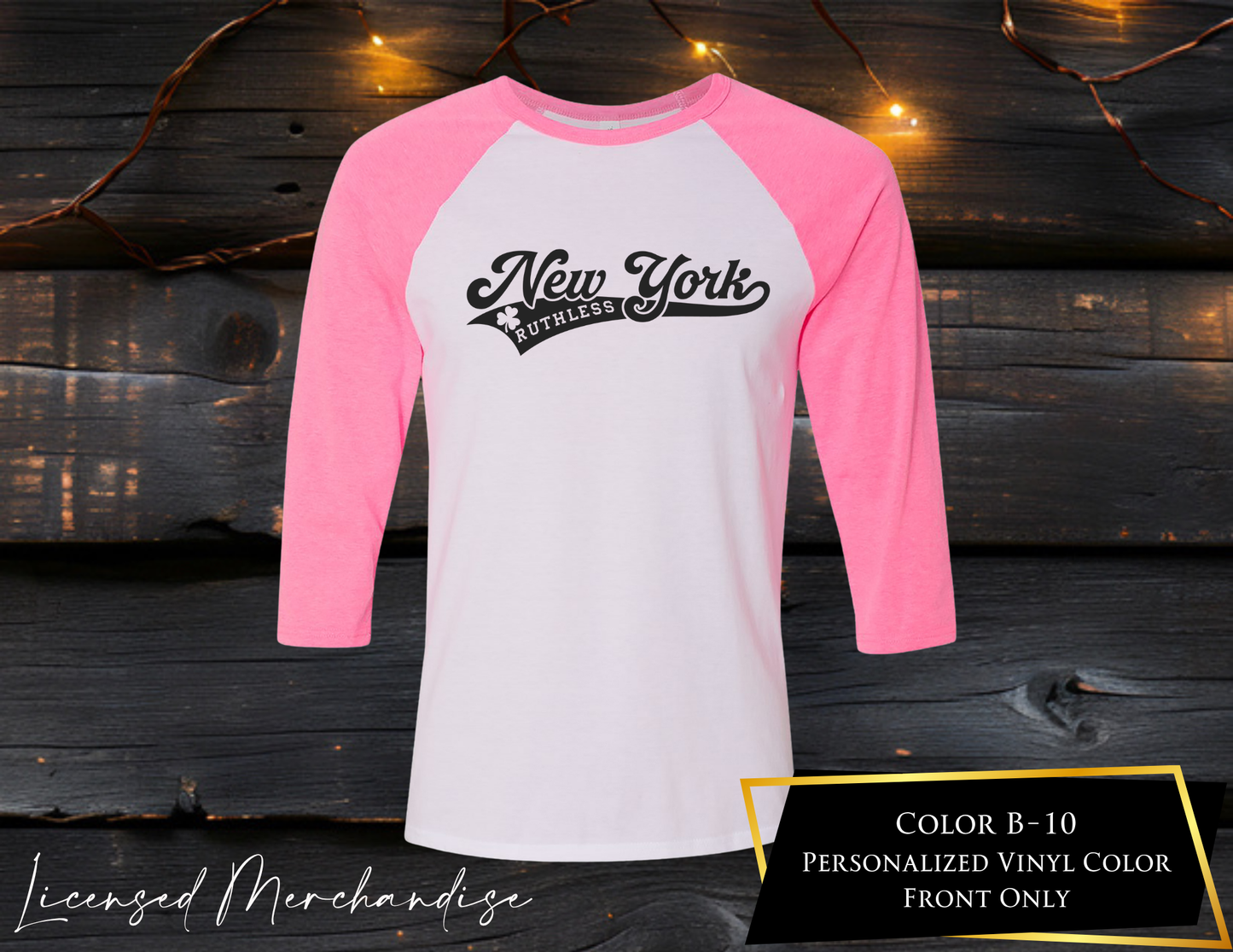 New York Ruthless (Baseball Style Shirt)
