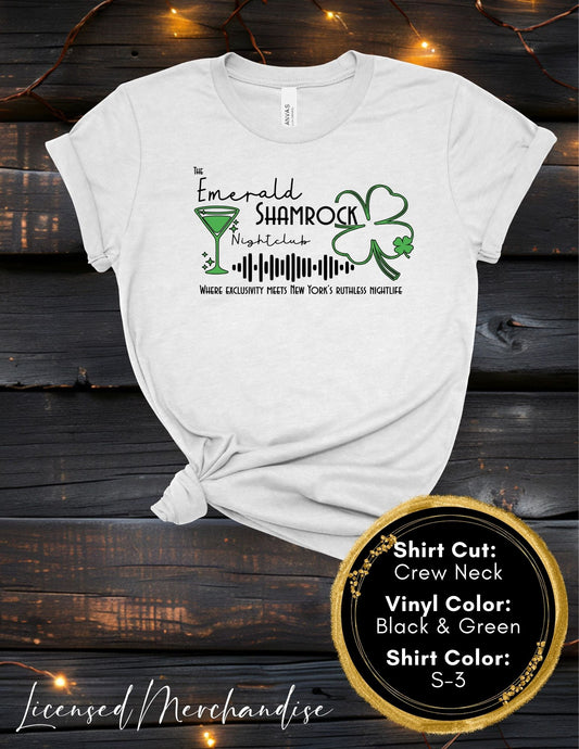 The Emerald Shamrock (Crew Neck T-Shirt, V-Neck T-Shirt)