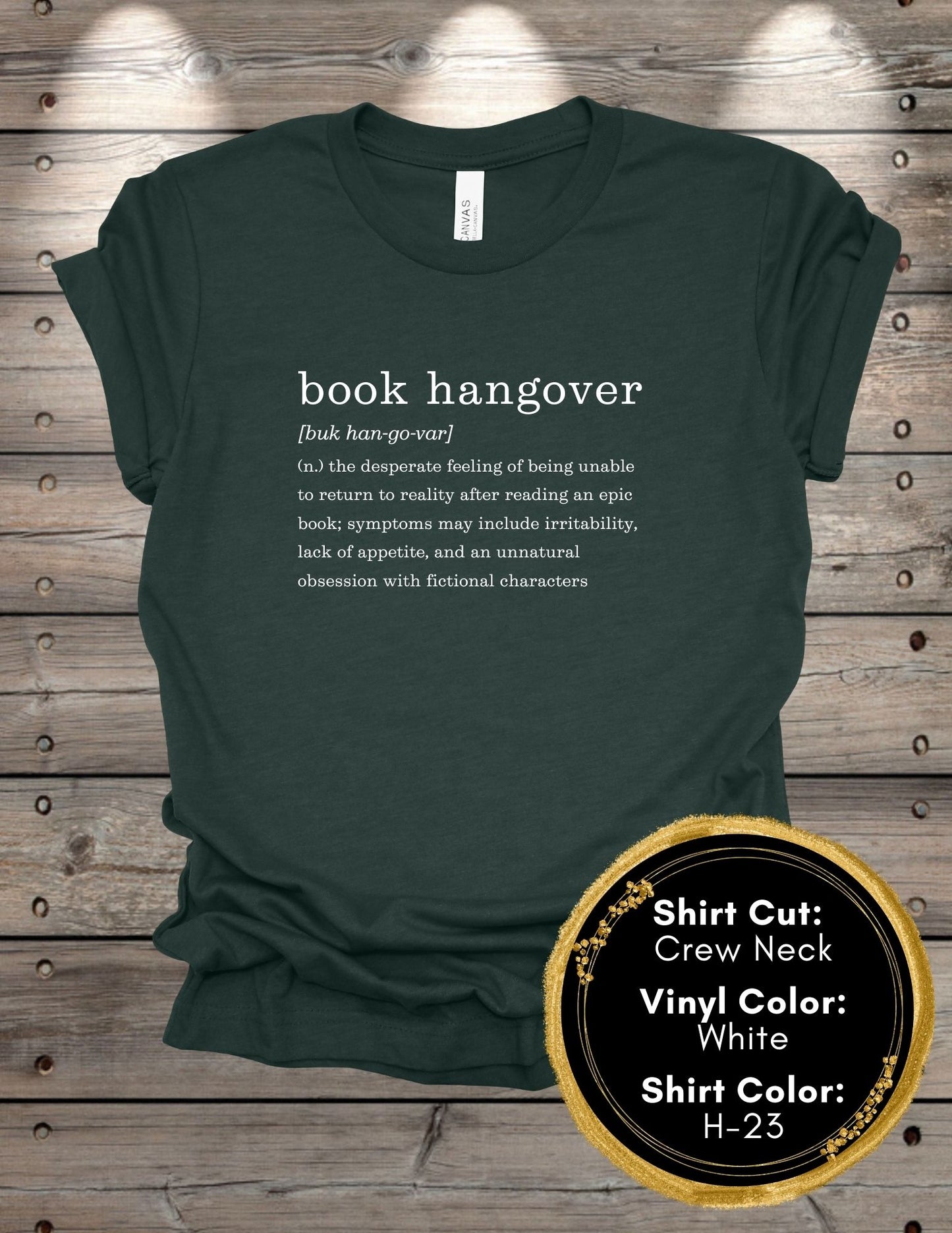 Book Hangover (Crew Neck T-Shirt, V-Neck T-Shirt)