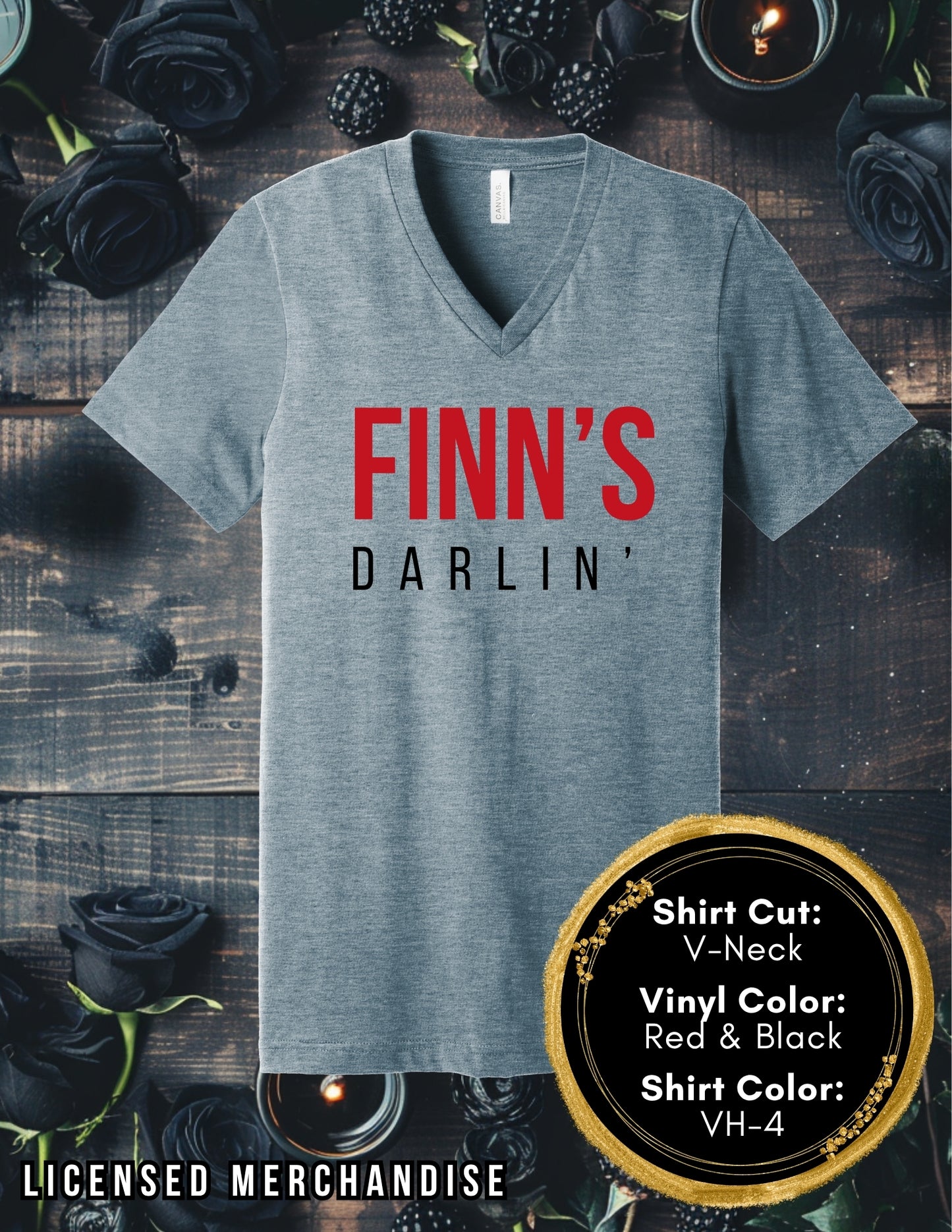 Finn's Darlin' (Crew Neck T-Shirt, V-Neck T-Shirt)