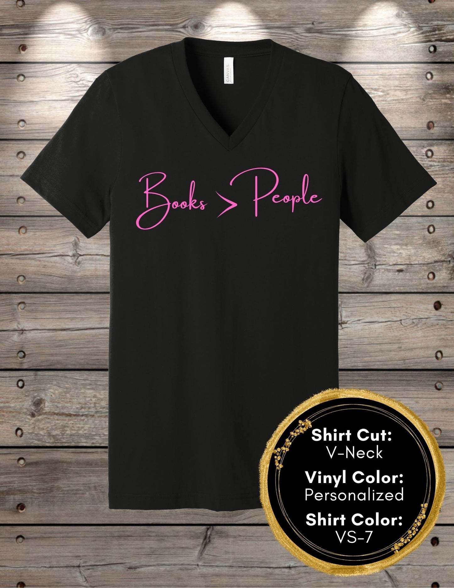 Books Are Better Than People Shirt (Crew Neck T-Shirt, V-Neck T-Shirt)