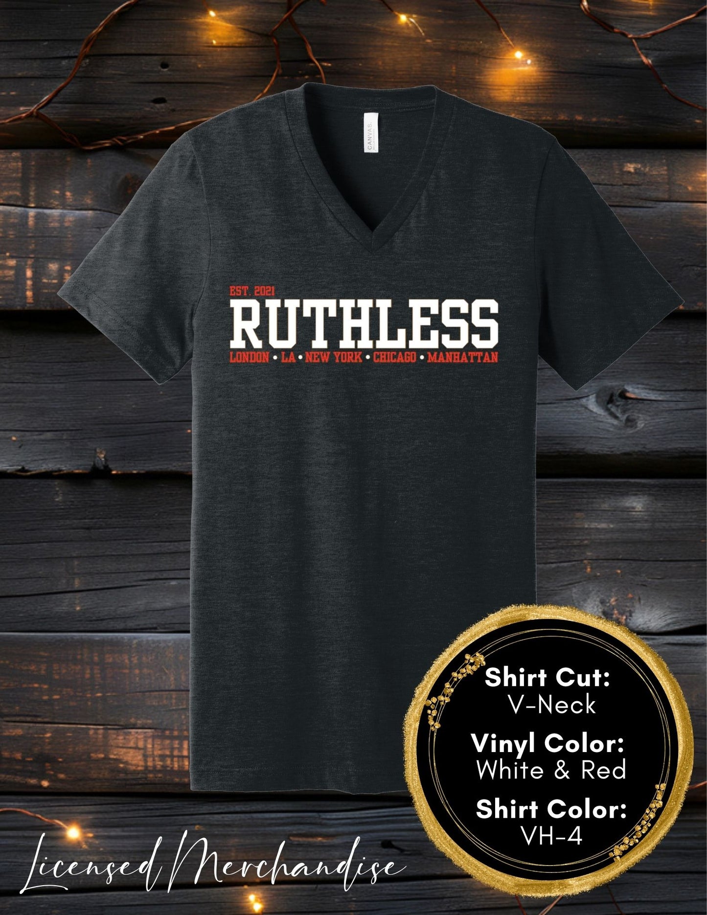 Ruthless University (Crew Neck T-Shirt, V-Neck T-Shirt)