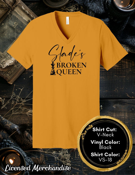 Slade's Broken Queen(Crew Neck T-Shirt, V-Neck T-Shirt)