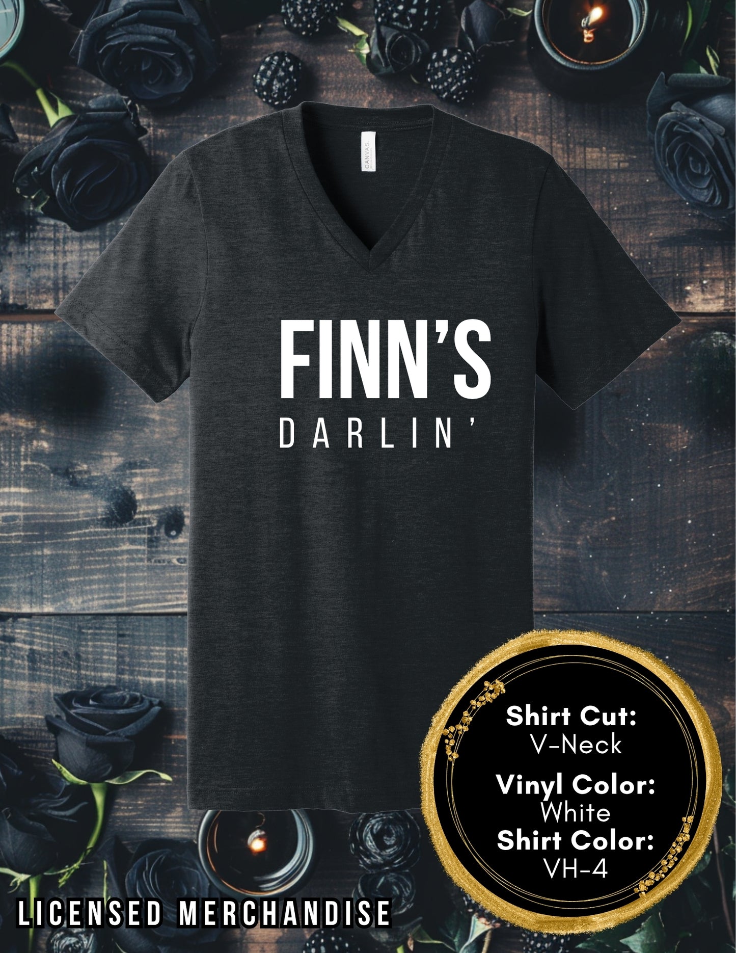 Finn's Darlin' (Crew Neck T-Shirt, V-Neck T-Shirt)