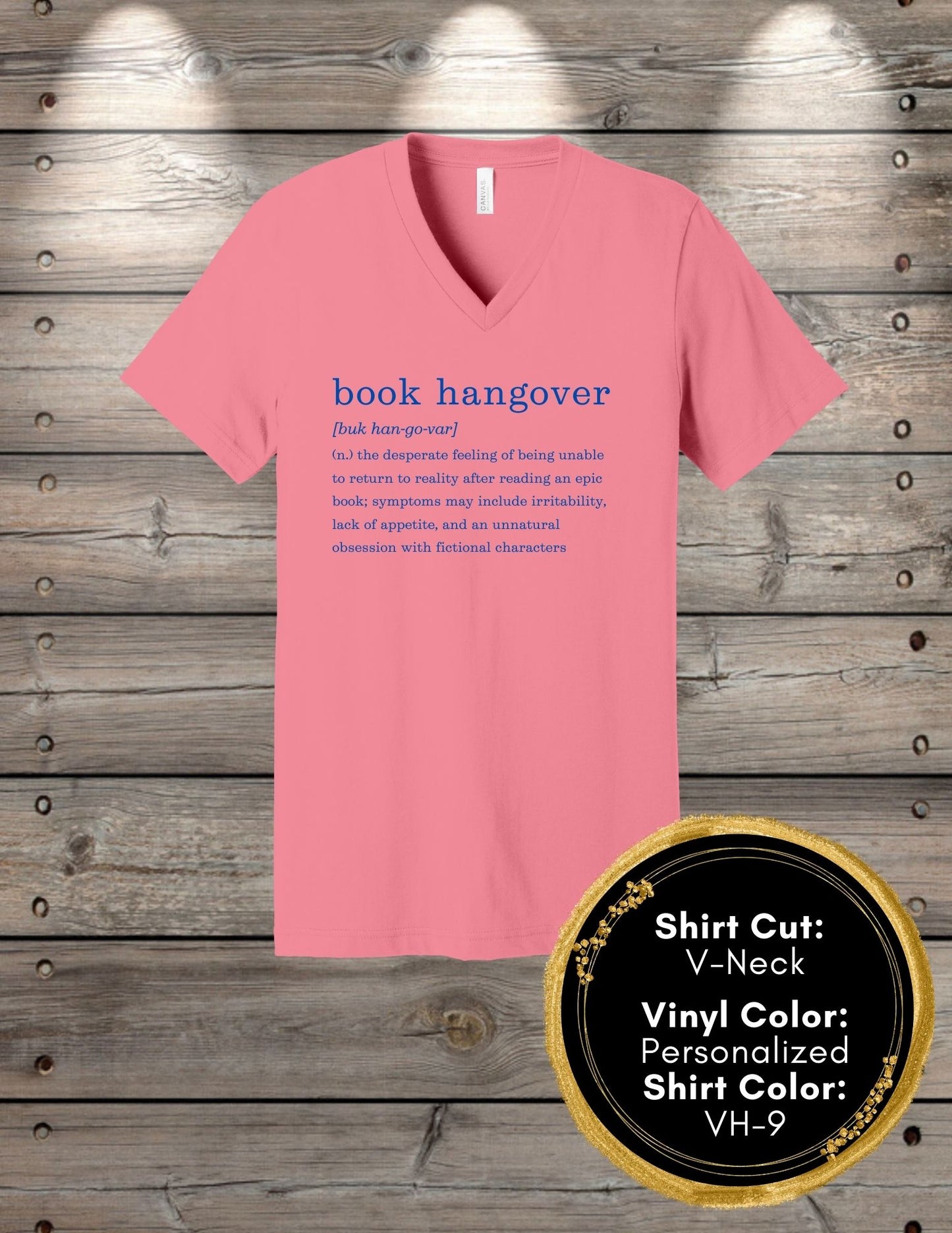 Book Hangover (Crew Neck T-Shirt, V-Neck T-Shirt)