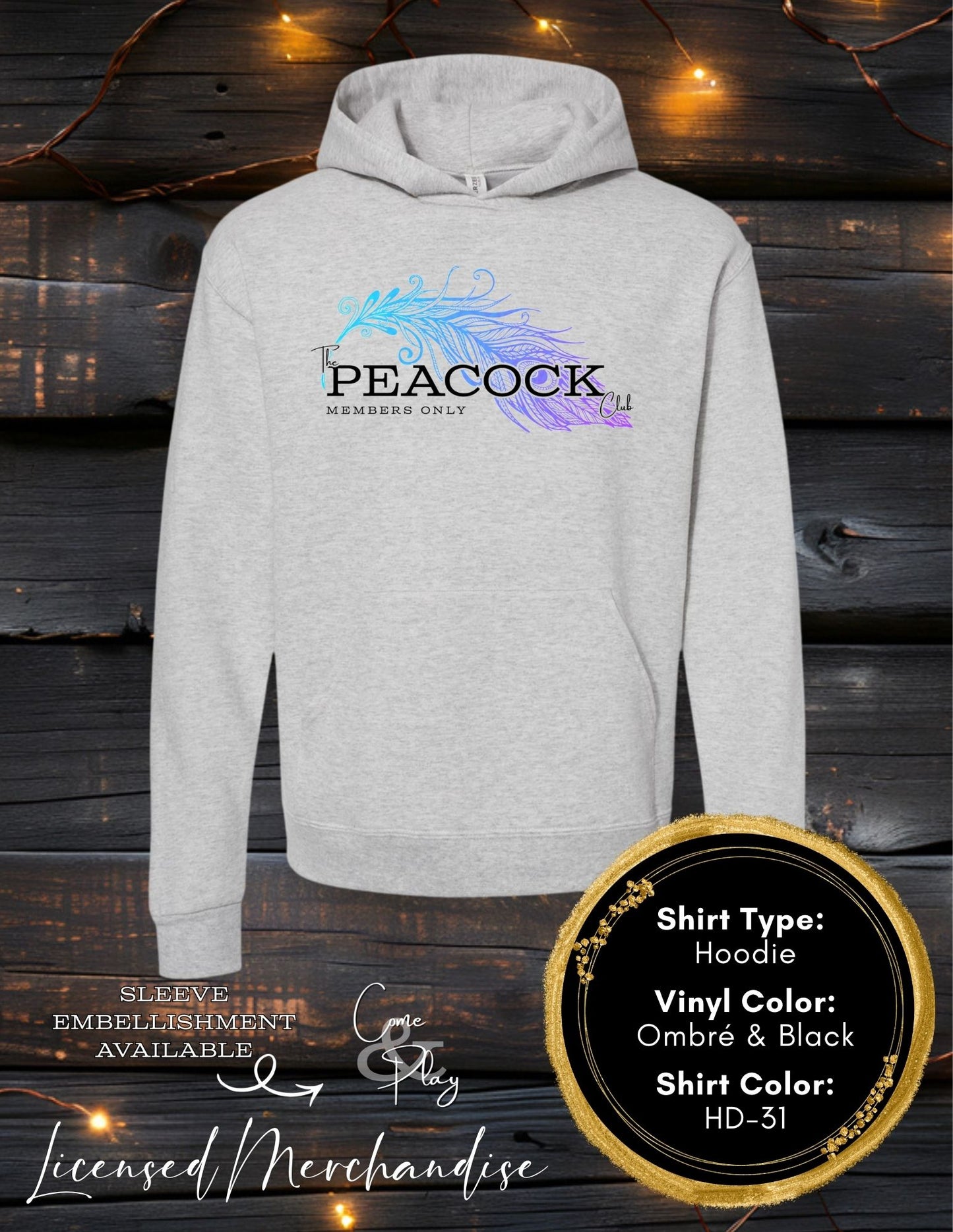 The Peacock Club (Long Sleeve T, Sweatshirt, Hoodie)