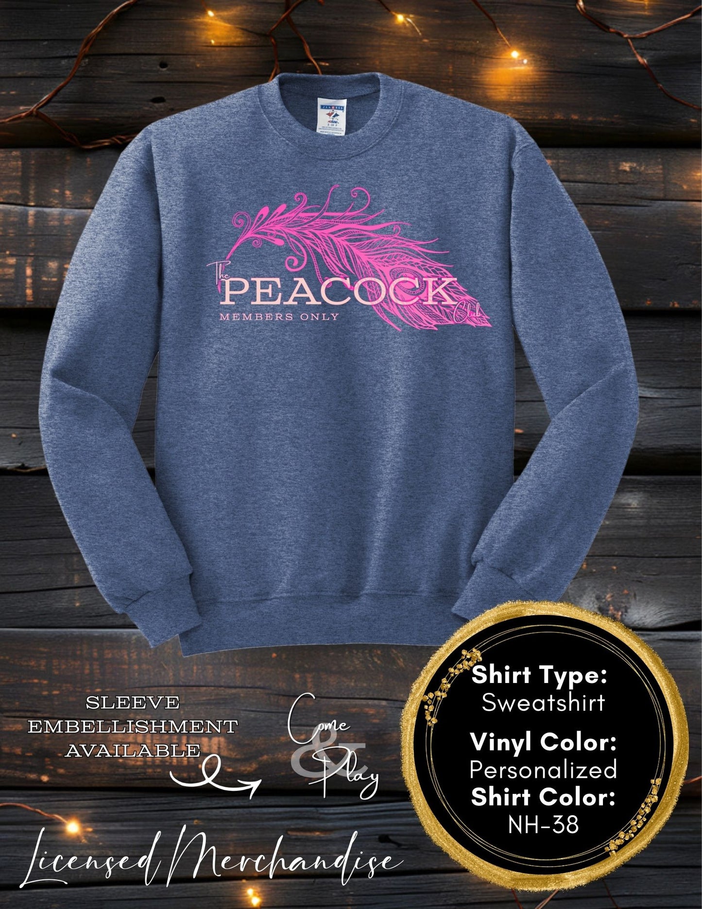 The Peacock Club (Long Sleeve T, Sweatshirt, Hoodie)