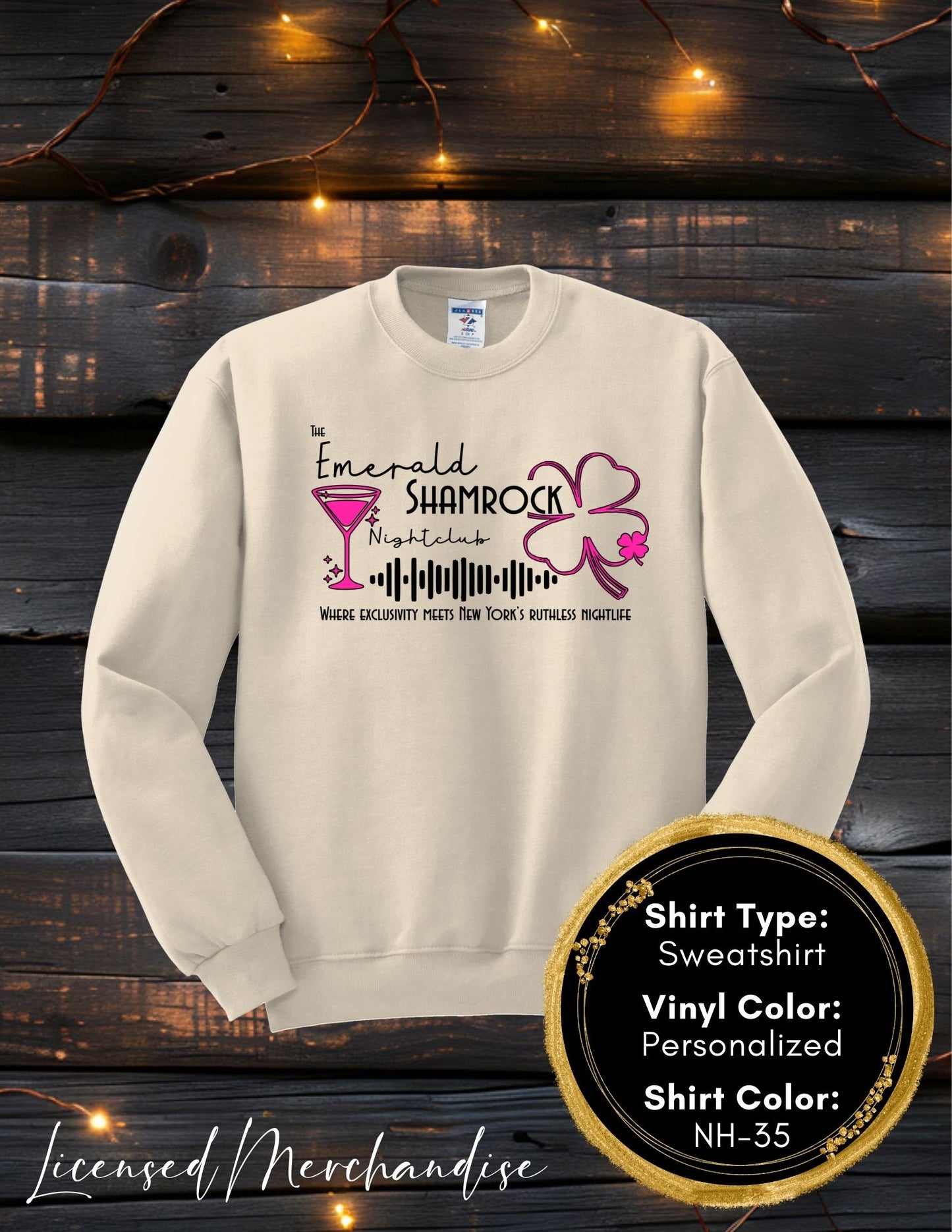 The Emerald Shamrock (Long Sleeve T, Sweatshirt, Hoodie)