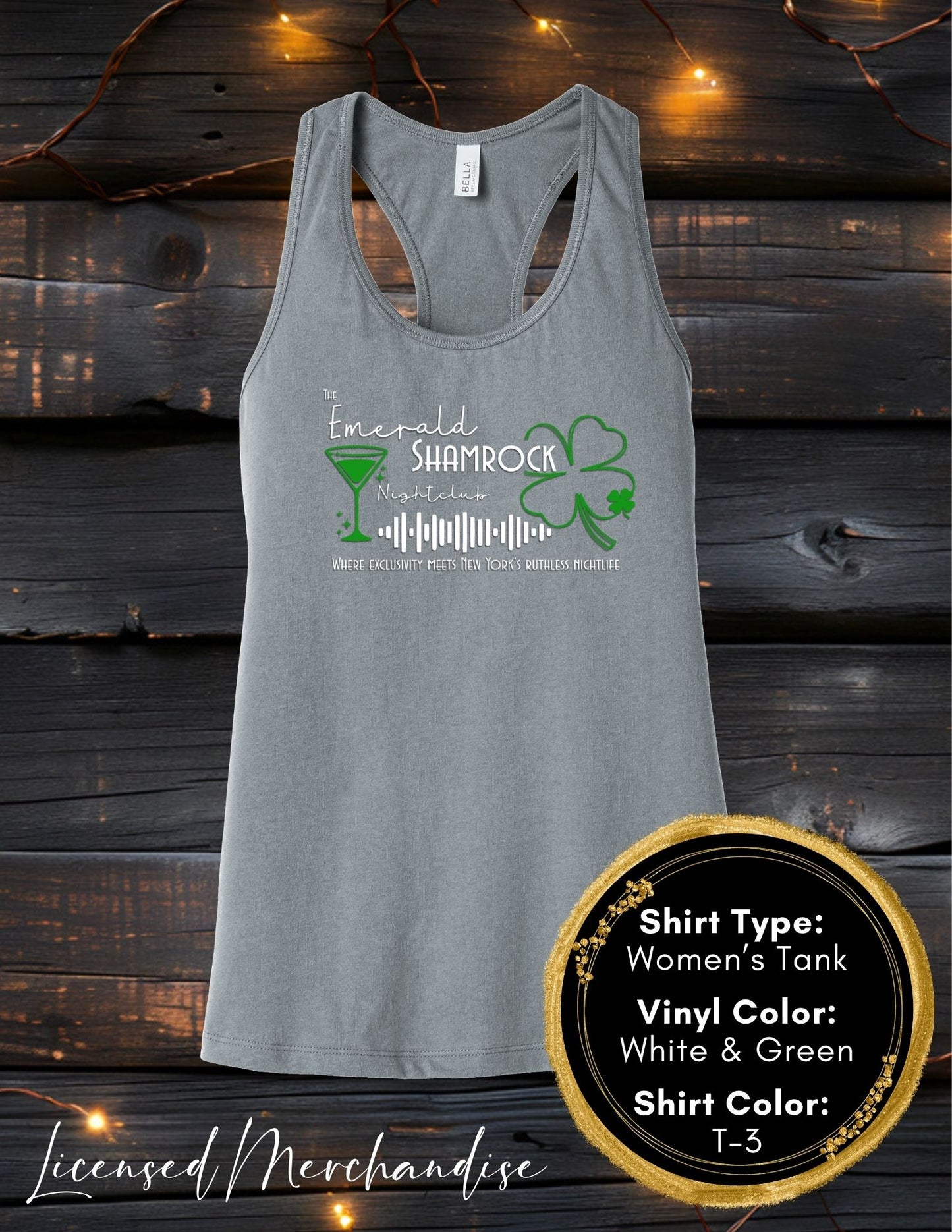 The Emerald Shamrock (Women's Tank Top, Unisex Tank Top)