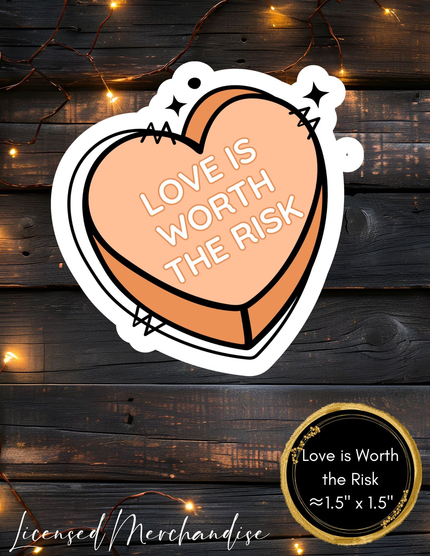 Chicago Ruthless Conversation Hearts Stickers