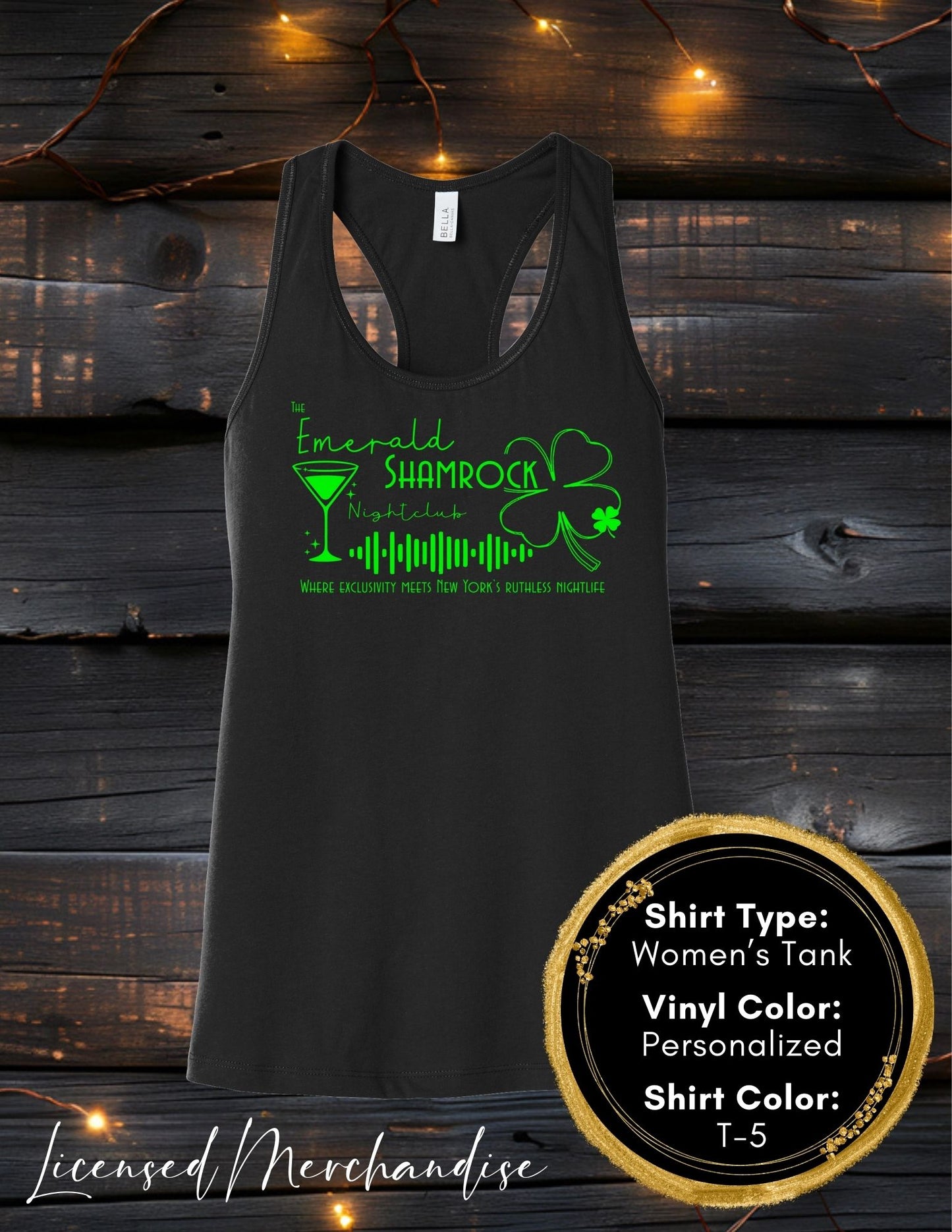 The Emerald Shamrock (Women's Tank Top, Unisex Tank Top)