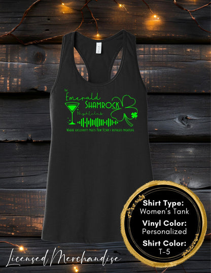 The Emerald Shamrock (Women's Tank Top, Unisex Tank Top)