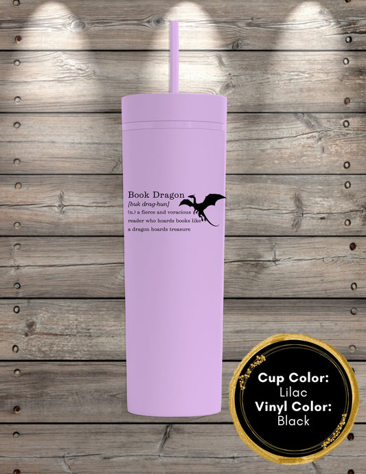 Book Dragon Definition Skinny Tumbler
