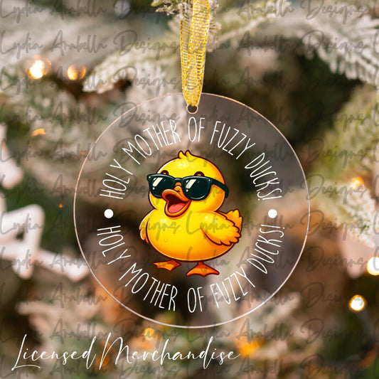 Holy Mother of Fuzzy Ducks Ornament