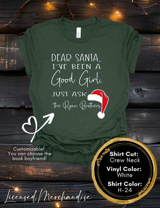 Good Girl Christmas Shirt (Crew Neck T-Shirt, V-Neck T-Shirt)